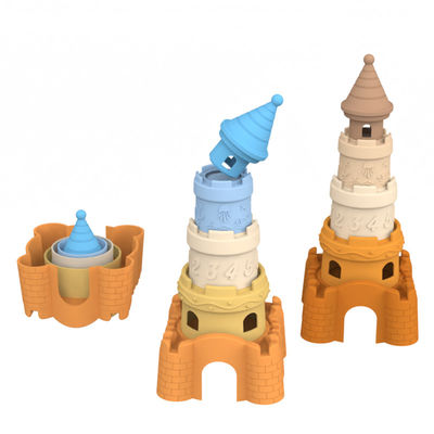 Fabricante de silicona diseño personalizado de moldes privados y mayoristas disponibles diseño de silicona castillo torre de bloqueo de juguetes