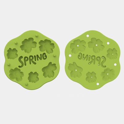 PAISEN Flor de primavera de silicona Fruta para bebés Alimentos de alimentación Leche materna Popsicle Molde para el alivio de la dentición Refrigerador de bandeja con tapa