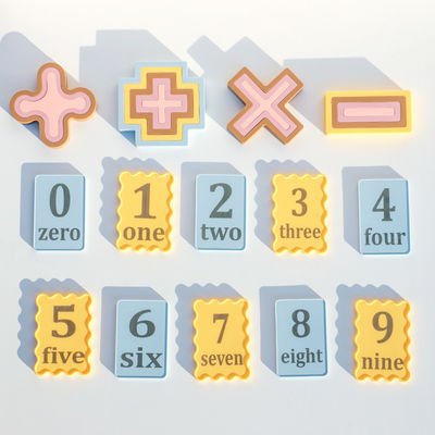 Unisex no tóxico silicona preescolar Bloques de construcción educativos digital juego computacional conjunto para la adición y la sustracción de aprendizaje