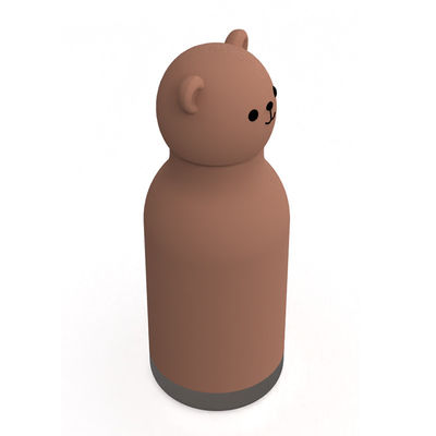 Diseño de oso original personalizado de calidad alimenticia silicona 304 de acero inoxidable Niños de vuelta a la escuela cumpleaños Tazas de agua para niños Taza de entrenamiento