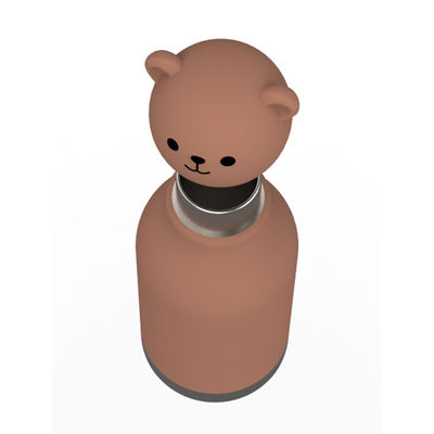 Diseño de oso original personalizado de calidad alimenticia silicona 304 de acero inoxidable Niños de vuelta a la escuela cumpleaños Tazas de agua para niños Taza de entrenamiento