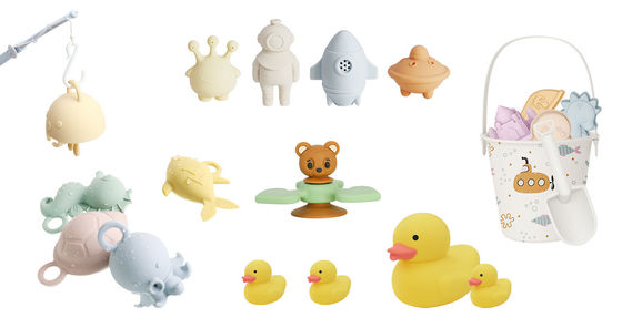 Personalizado Popular Silicona Océano Animal Pulpo Pez Tortuga Caballo de mar Niños Niño Juguetes de Baño Set Regalo Spray de agua Squishy