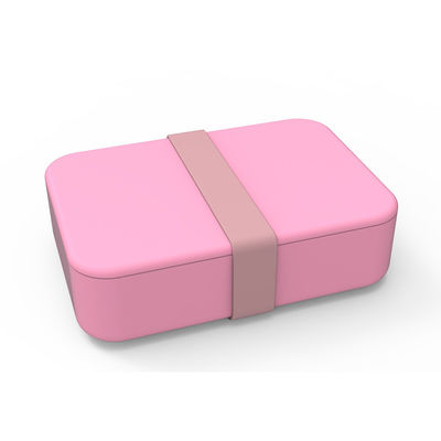 Personalizar logotipo portátil de calidad alimenticia de silicona rectangular contenedor de alimentos caja Bento con tapa 3 rejilla