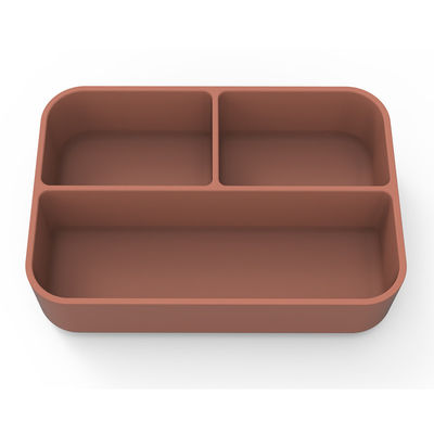 Contenedor de silicona para ensalada para comidas reutilizable libre de BPA, sin microondas, con función antideslizante segura 0-1L