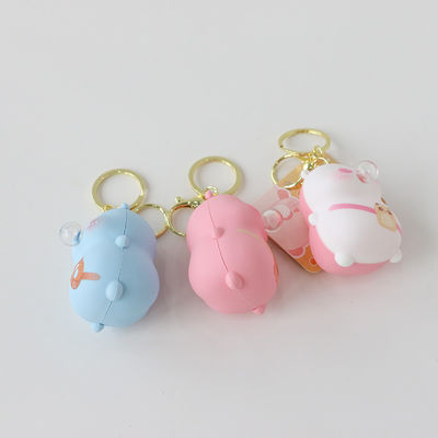 Pequeño oso soplando burbujas apretar juguete PAISEN Creativas burbujas descompresión dibujos animados silicona llavero bolso accesorios