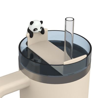 Accesorios para bares Bonitos dibujos animados Panda Conejo Conejo Cerdo Diseño BPA Libre Silicona de grado alimenticio Aceesoreis para botellas Tumblers