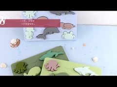 El silicón de encargo Montessori forma el rompecabezas para la guardería de los niños