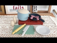 2023 nuevos juguetes libres no tóxicos del silicón del bebé de BPA para cocinar de la cocina de la casa del juego