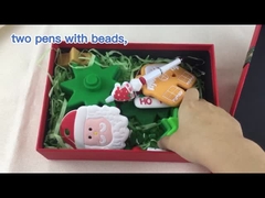 El silicón del bebé de la categoría alimenticia del OEM juega Eco amistoso para el amontonamiento del árbol de navidad