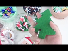 Árbol de navidad Teether, gotas de goma suaves seguras del silicón de DIY para la dentición