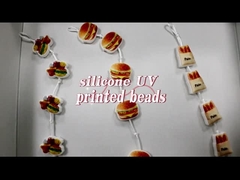 Impresión UV de silicona con cuentas personalizadas